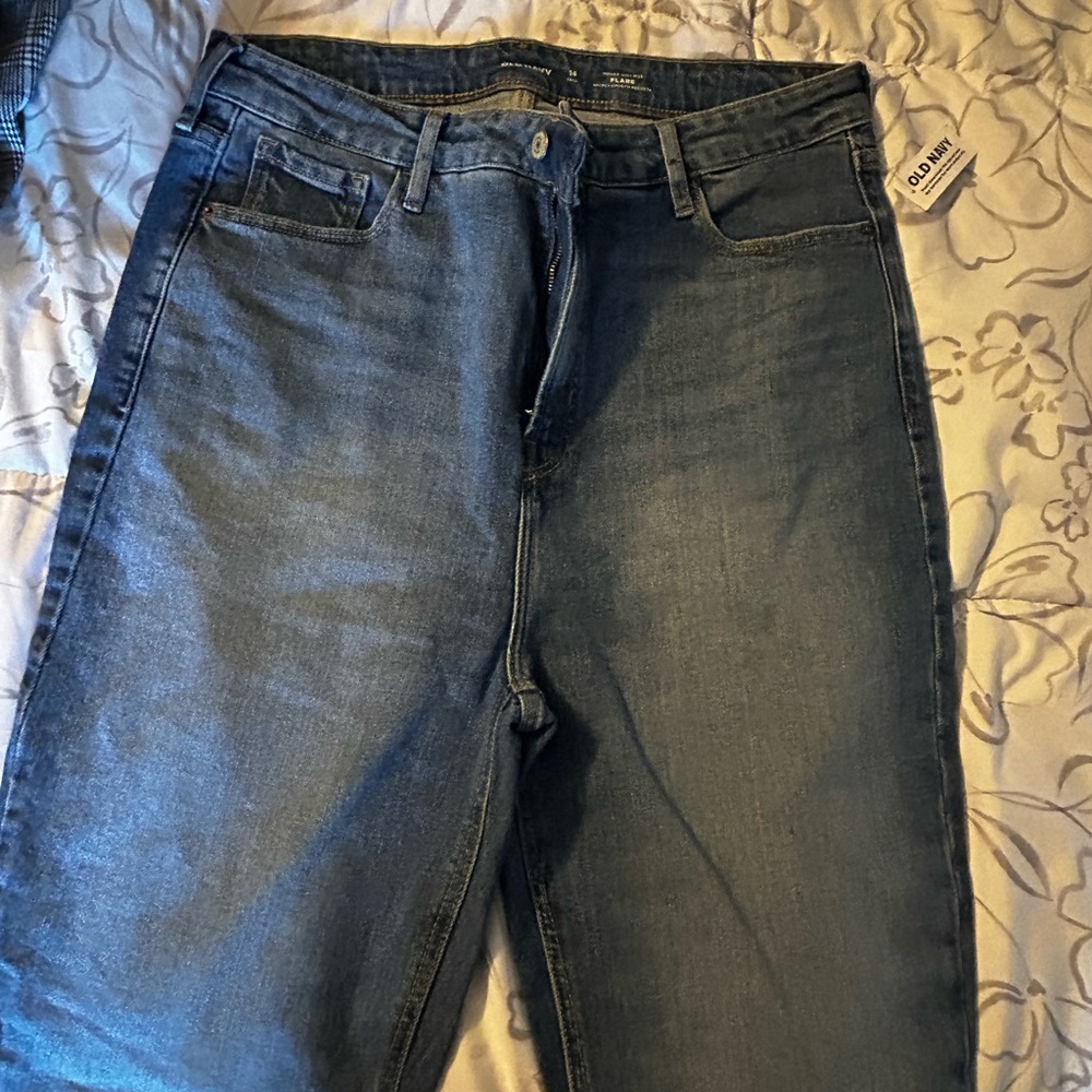 Old Navy higher high waist flare leg jeans